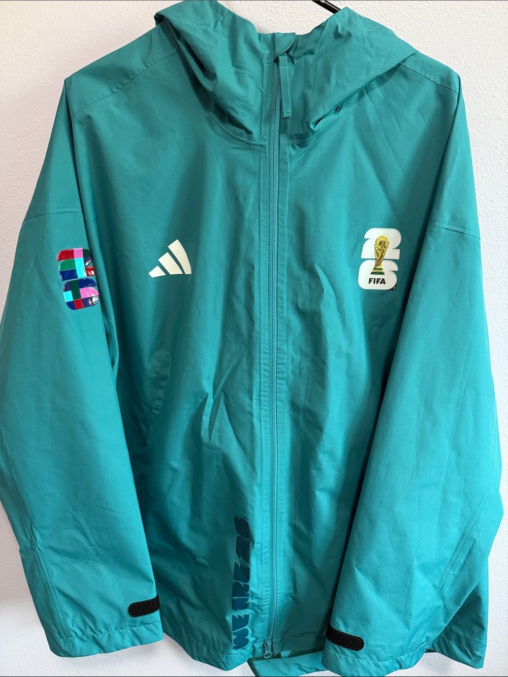 Original FIFA Workforce World Cup 2026 Adidas Aqua Jacket - Size XL- BRAND NEW